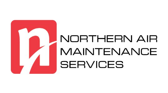 The Northern Air Maintenance Services logo in red, white and black.